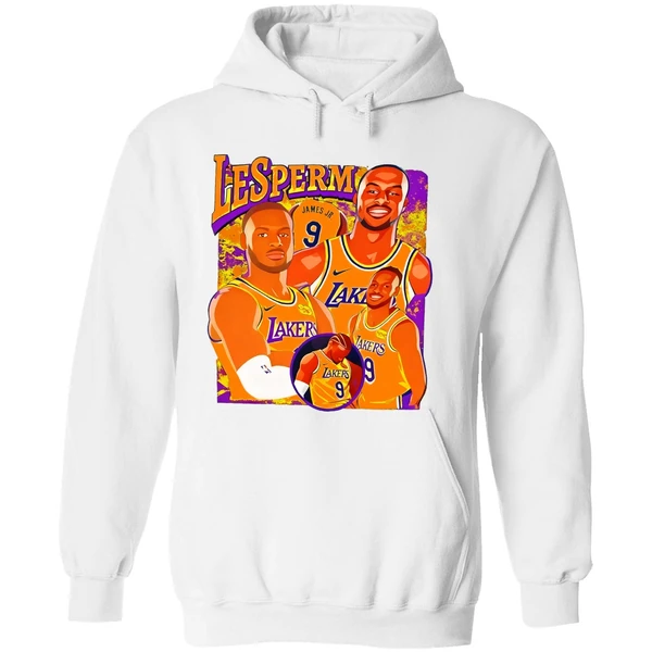 Lesperm James Bronny James Los Angeles Lakers Hoodie - Image 8