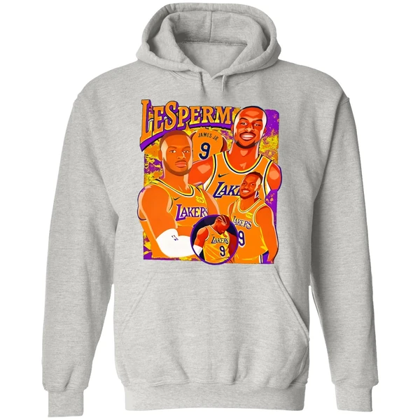 Lesperm James Bronny James Los Angeles Lakers Hoodie - Image 9