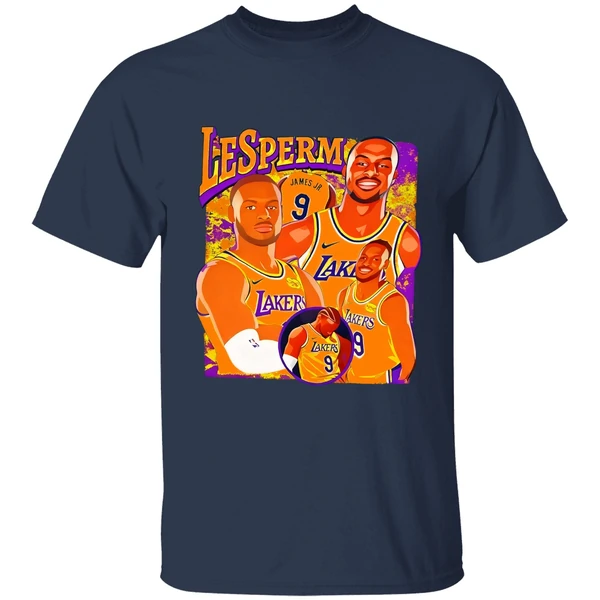 Lesperm James Bronny James Los Angeles Lakers Shirt - Image 5