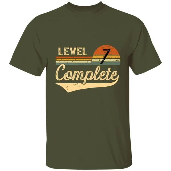 Level 7 Complete 7 Years Wedding Anniversary Gift Him Her Shirt - Image 3