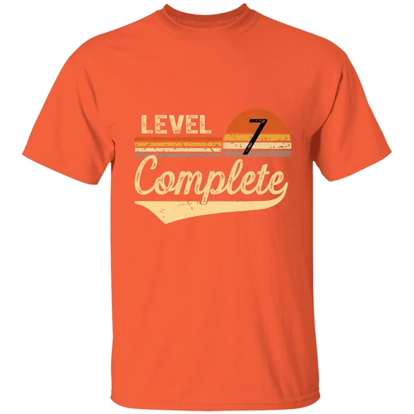 Level 7 Complete 7 Years Wedding Anniversary Gift Him Her Shirt - Image 5