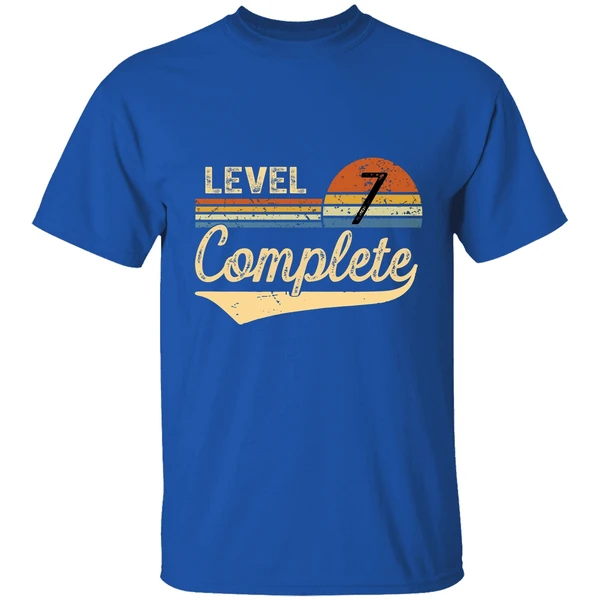 Level 7 Complete 7 Years Wedding Anniversary Gift Him Her Shirt - Image 7