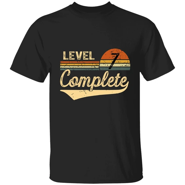 Level 7 Complete 7 Years Wedding Anniversary Gift Him Her Shirt - Image 9