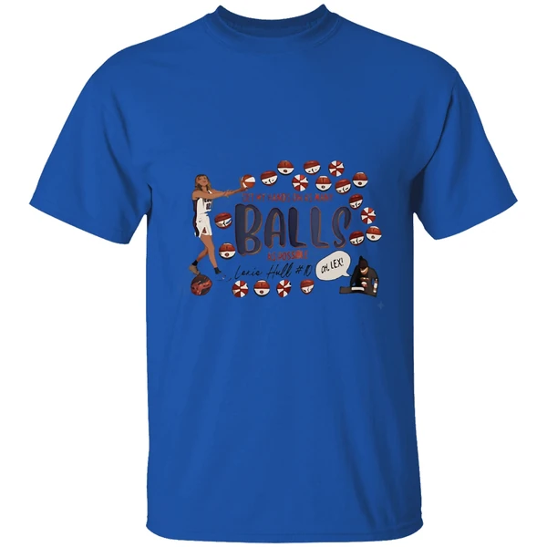 lexie hull get my hands on as many balls shirt royalblue