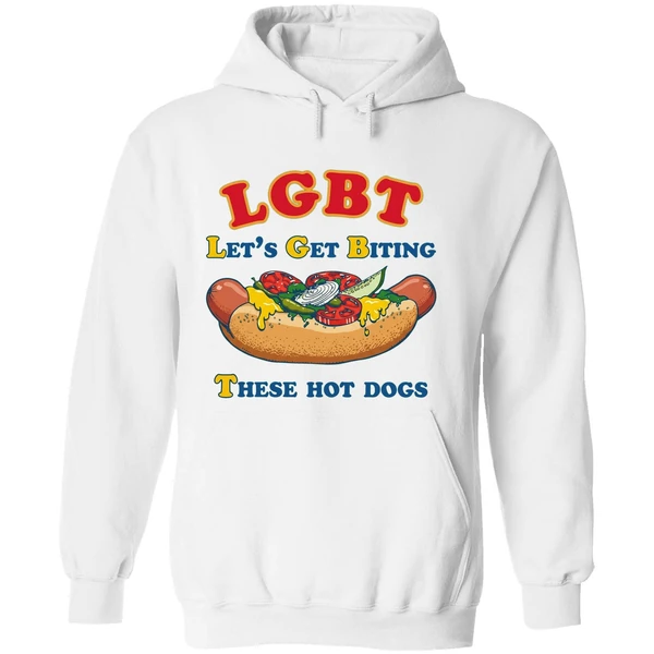 Lgbt Lets Get Biting These Hot Dogs Hoodie - Image 8