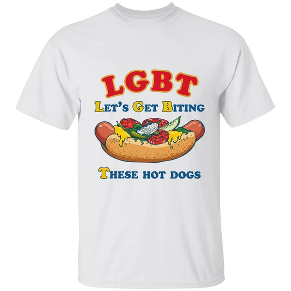 Lgbt Lets Get Biting These Hot Dogs Shirt