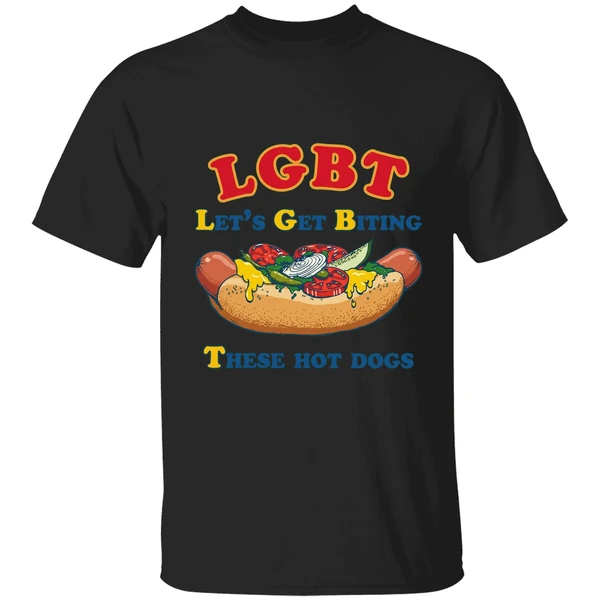 Lgbt Lets Get Biting These Hot Dogs Shirt - Image 7