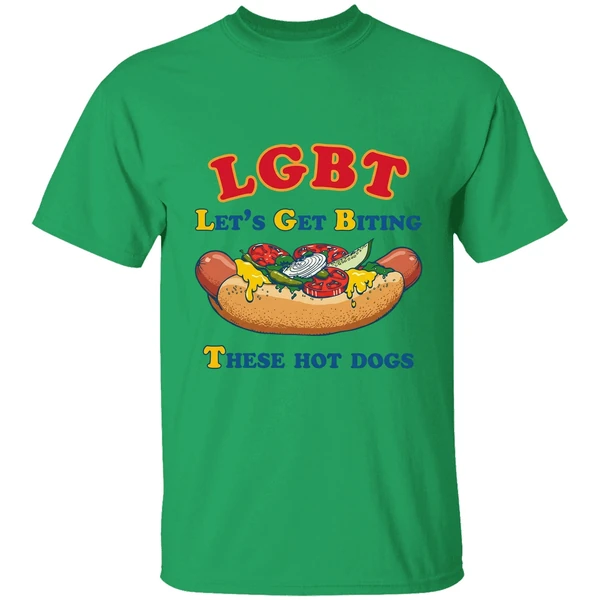Lgbt Lets Get Biting These Hot Dogs Shirt - Image 8