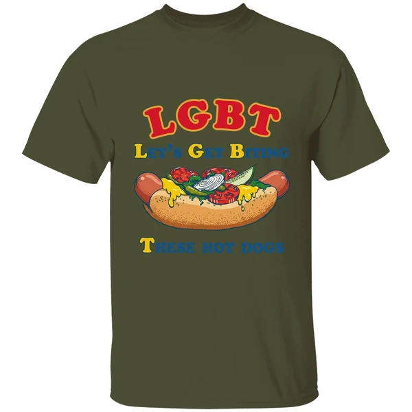 Lgbt Lets Get Biting These Hot Dogs Shirt - Image 9