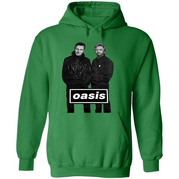 Liam Neeson And Noel Edmonds Oasis Hoodie - Image 2