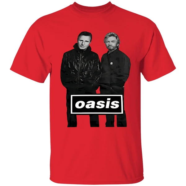 Liam Neeson And Noel Edmonds Oasis Shirt - Image 4