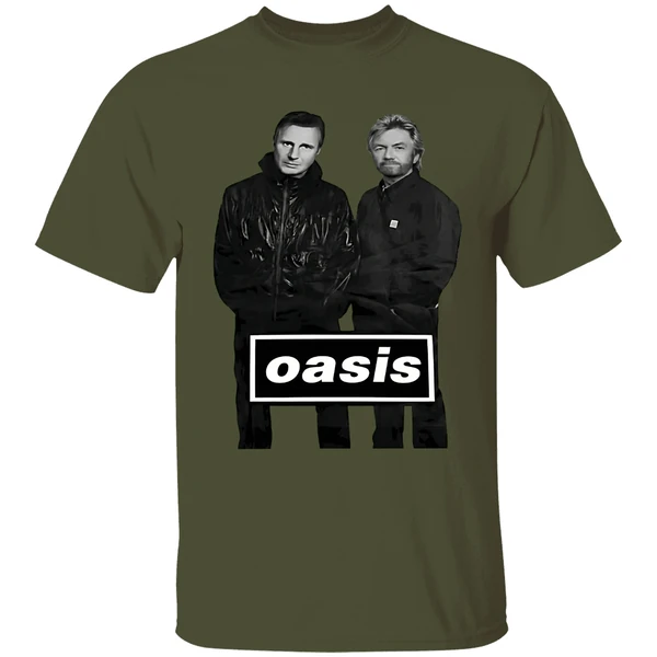 Liam Neeson And Noel Edmonds Oasis Shirt - Image 9