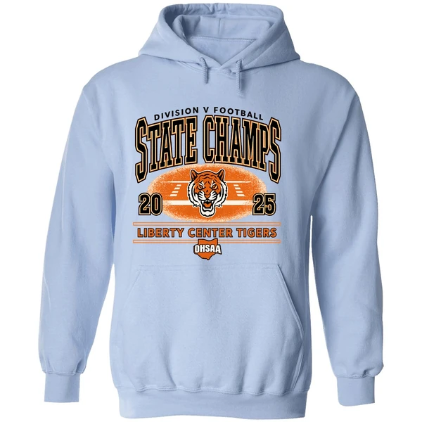 Liberty Center Tigers 2025 Ohsaa Football D5 State Champions Hoodie - Image 4