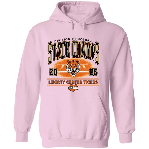 Liberty Center Tigers 2025 Ohsaa Football D5 State Champions Hoodie - Image 5