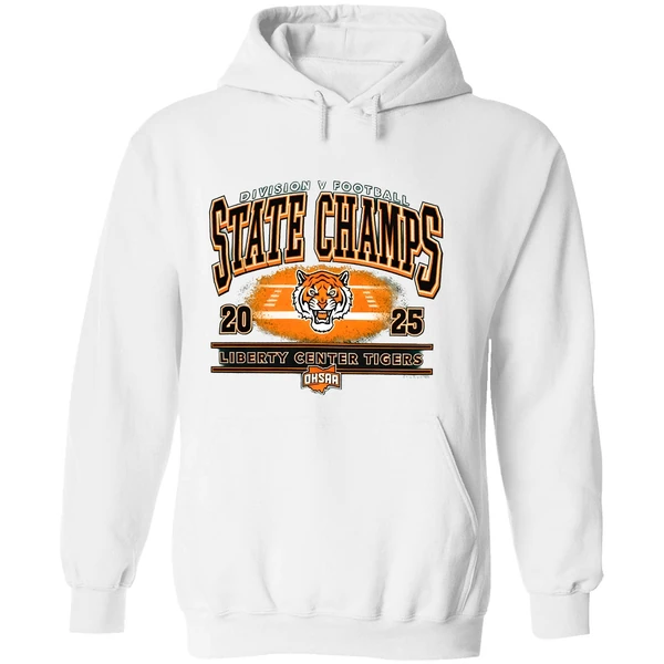 Liberty Center Tigers 2025 Ohsaa Football Division 5 State Champions Hoodie - Image 8