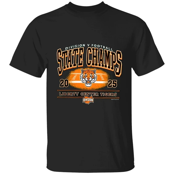 Liberty Center Tigers 2025 Ohsaa Football Division 5 State Champions Shirt