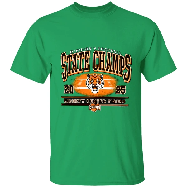 Liberty Center Tigers 2025 Ohsaa Football Division 5 State Champions Shirt - Image 2