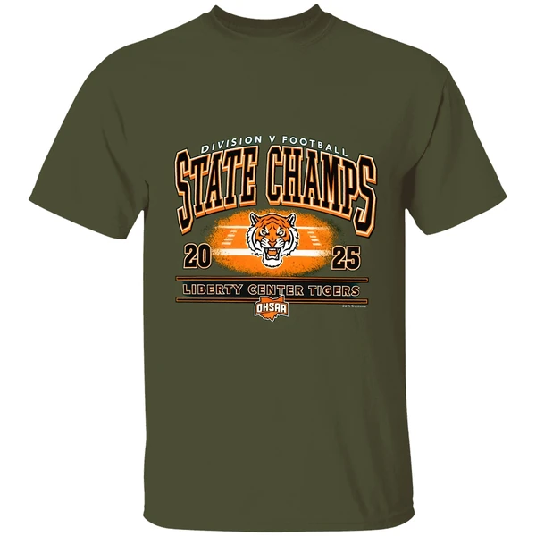 Liberty Center Tigers 2025 Ohsaa Football Division 5 State Champions Shirt - Image 4