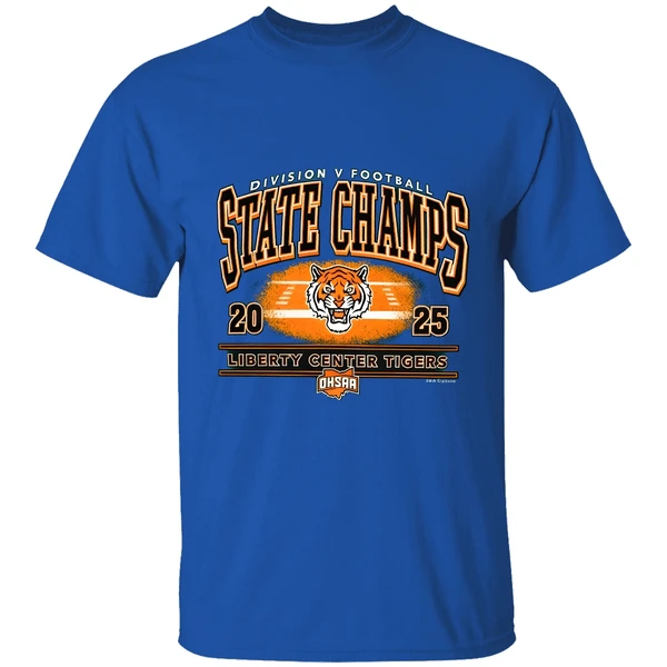 Liberty Center Tigers 2025 Ohsaa Football Division 5 State Champions Shirt - Image 8