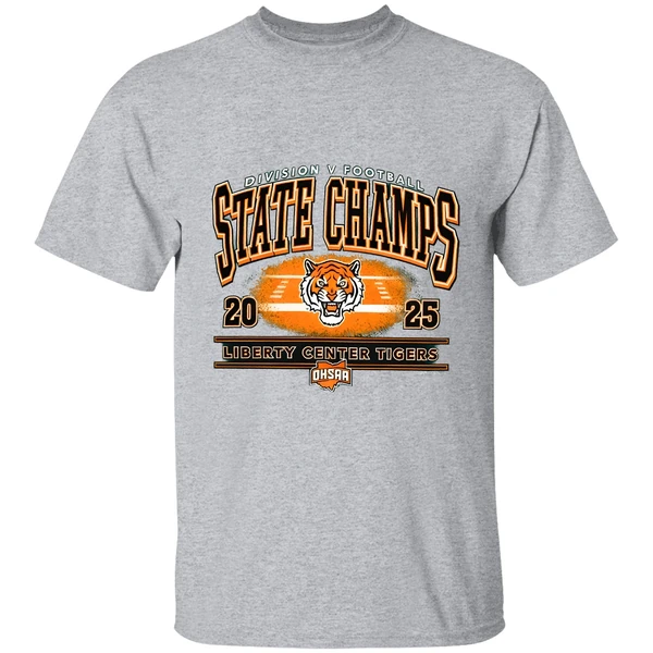 Liberty Center Tigers 2025 Ohsaa Football Division 5 State Champions Shirt - Image 9