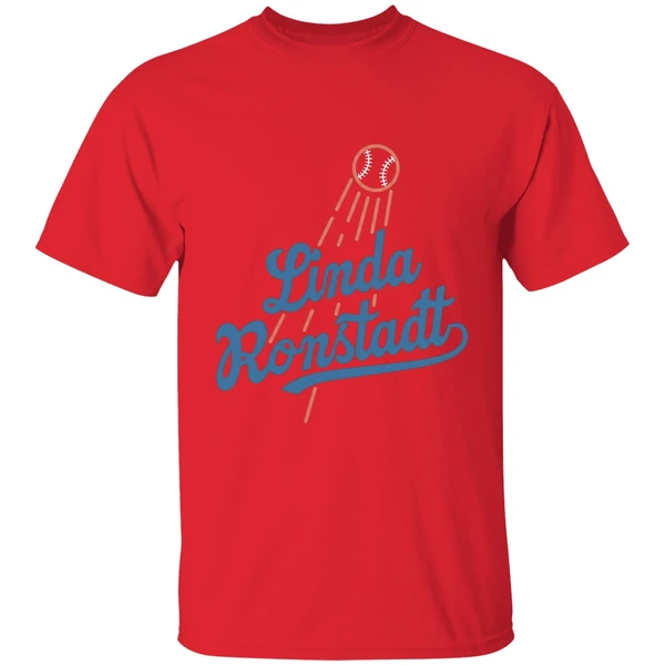 linda ronstadt los angeles dodgers queen of la shirt red