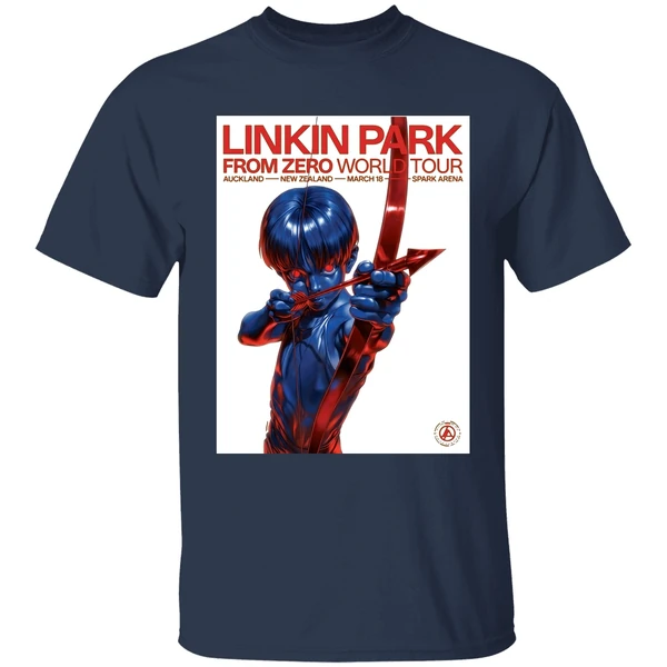 linkin park from zero world tour auckland new zealand 2026 event poster at spark arena on march 18 2026 shirt navy