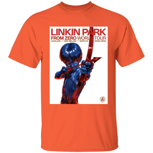 linkin park from zero world tour auckland new zealand 2026 event poster at spark arena on march 18 2026 shirt orange