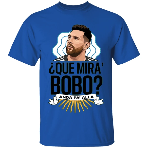 lionel messi que miras bobo shirt royalblue