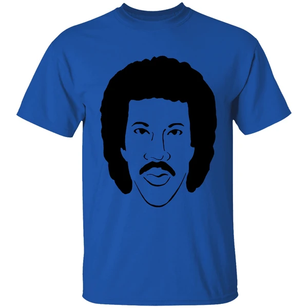 lionel richie silhouette shirt royalblue