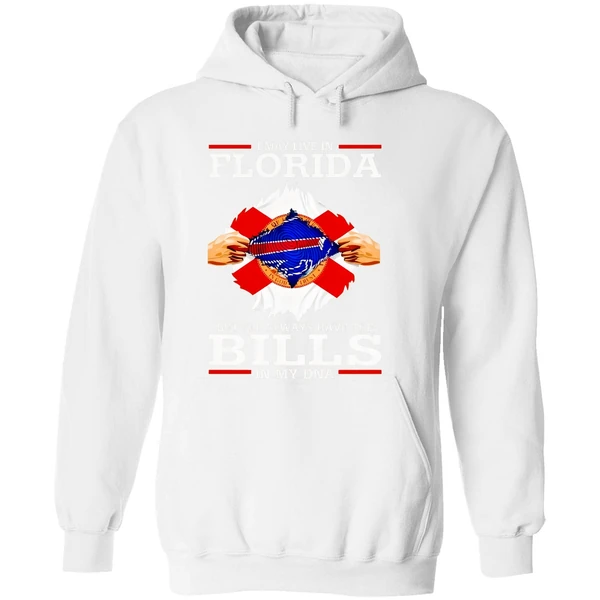 Live In Florida But Ill Always Have The Buffalo Bills In My Dna Hoodie - Image 8
