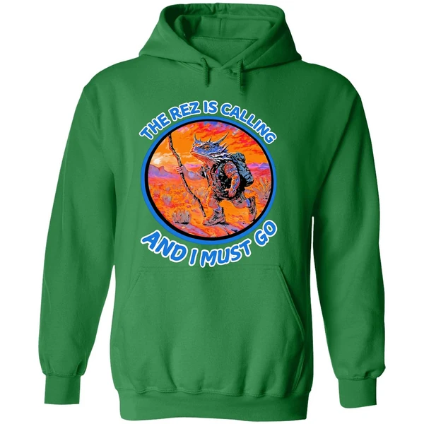 Lizard The Rez Is Calling And I Must Go Hoodie - Image 2