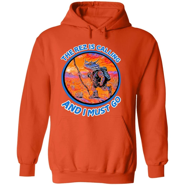 Lizard The Rez Is Calling And I Must Go Hoodie - Image 6