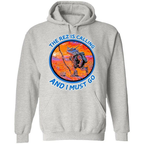 Lizard The Rez Is Calling And I Must Go Hoodie - Image 9