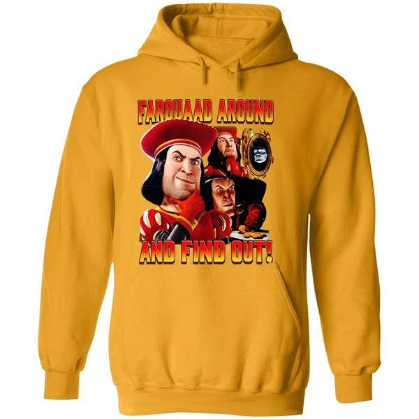 Lord Farquaad Shrek Around And Find Out Retro Hoodie
