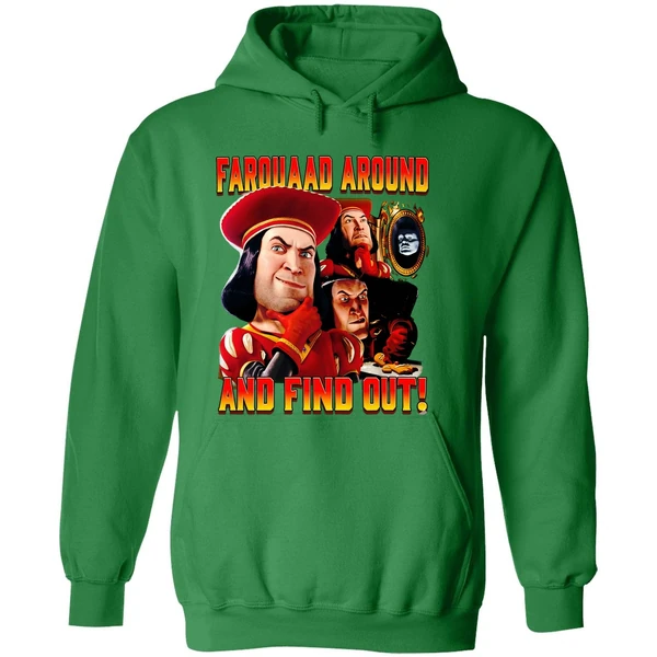 Lord Farquaad Shrek Around And Find Out Retro Hoodie - Image 2