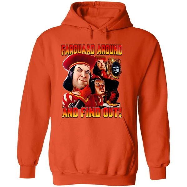 Lord Farquaad Shrek Around And Find Out Retro Hoodie - Image 6