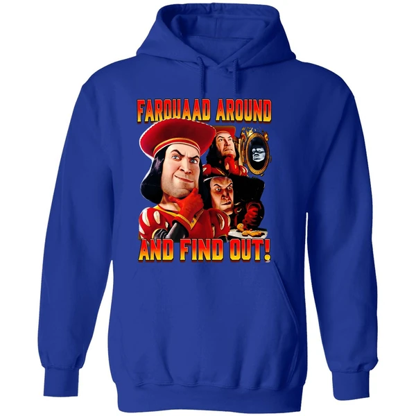 Lord Farquaad Shrek Around And Find Out Retro Hoodie - Image 7