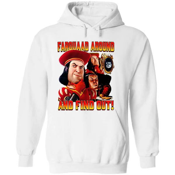 Lord Farquaad Shrek Around And Find Out Retro Hoodie - Image 8