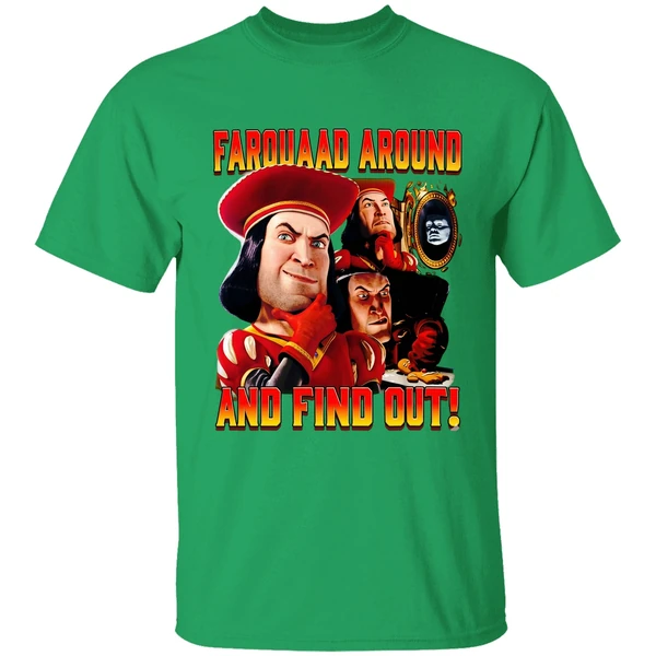 Lord Farquaad Shrek Around And Find Out Retro Shirt - Image 2