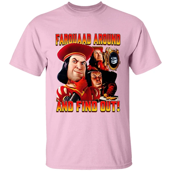 Lord Farquaad Shrek Around And Find Out Retro Shirt - Image 3