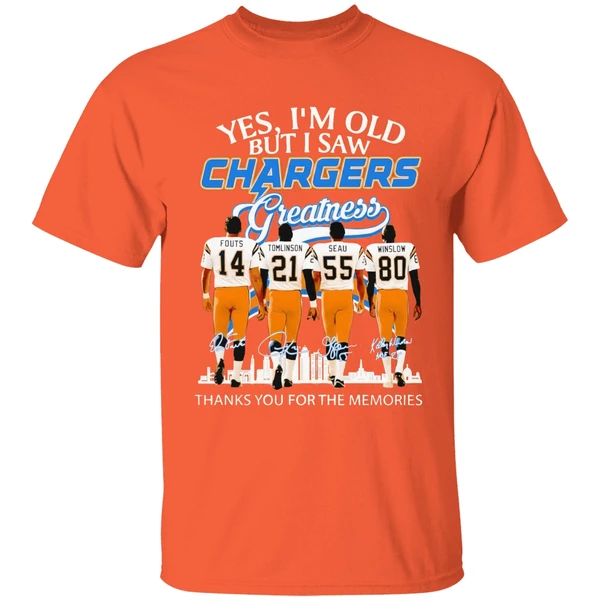 los-angeles-chargers-yes-im-old-but-i-saw-greatness-thank-you-for-the-memories-shirt-orange