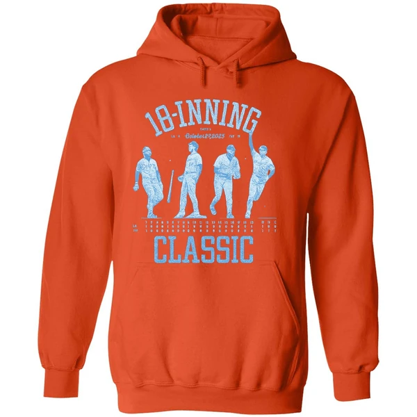 Los Angeles Dodgers 18 Inning Classic 2025 Baseball Hoodie - Image 6