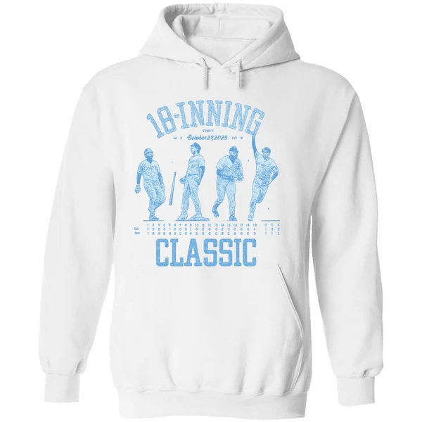 Los Angeles Dodgers 18 Inning Classic 2025 Baseball Hoodie - Image 8
