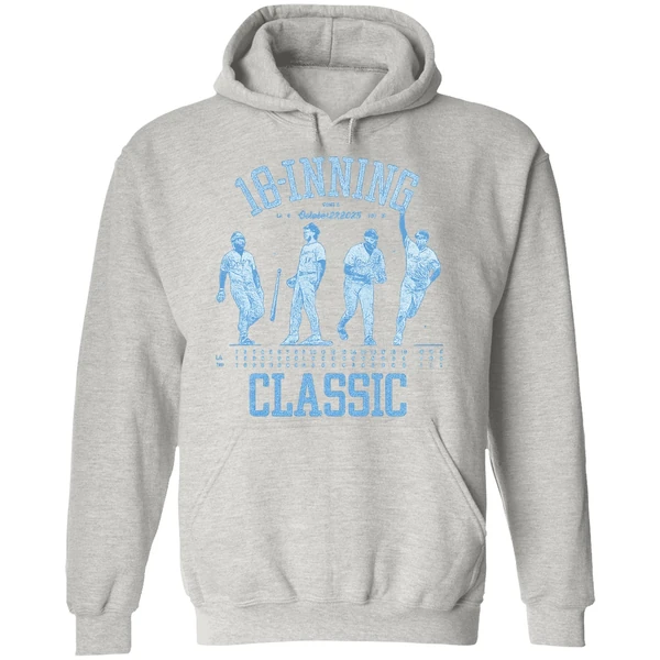 Los Angeles Dodgers 18 Inning Classic 2025 Baseball Hoodie - Image 9
