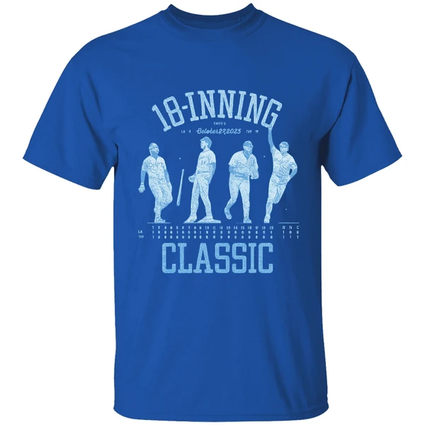 Los Angeles Dodgers 18 Inning Classic 2025 Baseball Shirt - Image 8
