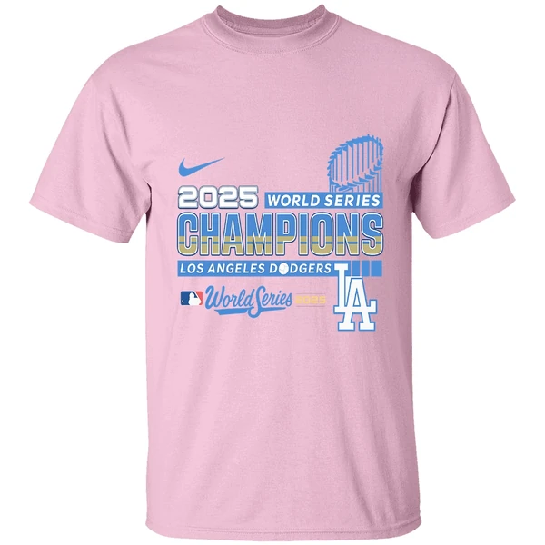 Los Angeles Dodgers 2025 Back To Back World Series Champions Baseball 2 Sided Shirt - Image 2