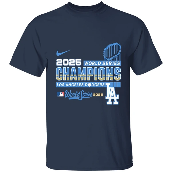 Los Angeles Dodgers 2025 Back To Back World Series Champions Baseball 2 Sided Shirt - Image 4