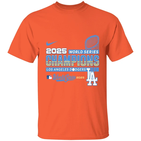 Los Angeles Dodgers 2025 Back To Back World Series Champions Baseball 2 Sided Shirt - Image 5