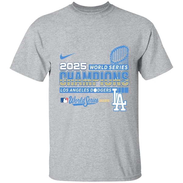 Los Angeles Dodgers 2025 Back To Back World Series Champions Baseball 2 Sided Shirt