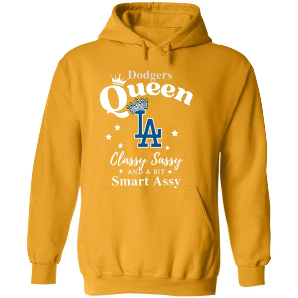 Los Angeles Dodgers Baseball Queen Classy Sassy And A Bit Smart Assy Hoodie